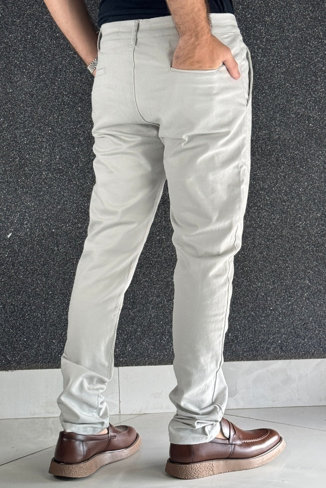 Pantalon Traditionnel Gris Clair